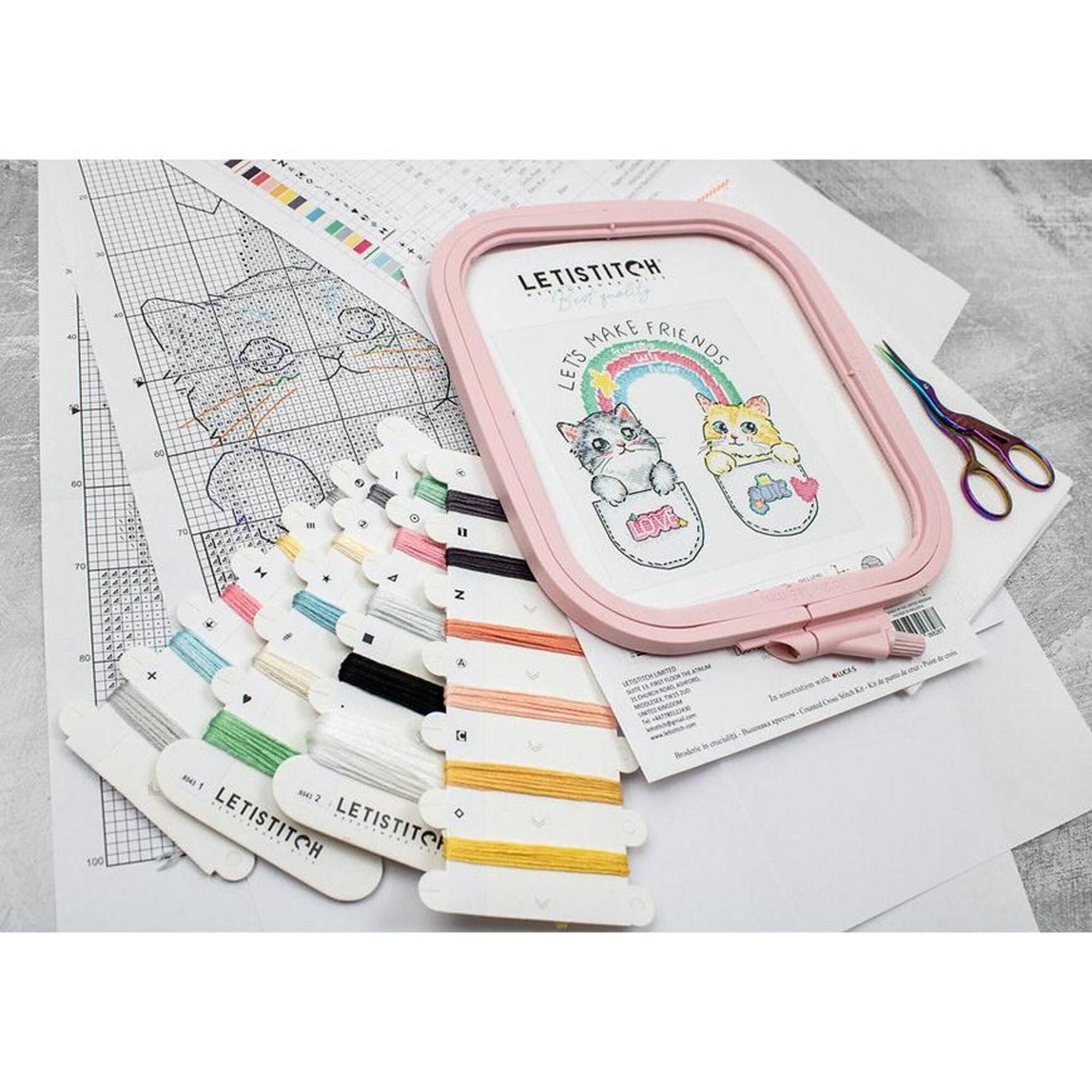 Letistitch Let's make friends! Counted Cross Stitch Kit